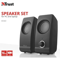 Trust Remo 2.0 PC-Lautsprecher Kabelgebunden 16W Schwarz Trust Remo 2.0 PC-Lautsprecher Kabelgebunden 16W Schwarz