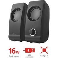 Trust Remo 2.0 PC-Lautsprecher Kabelgebunden 16W Schwarz Trust Remo 2.0 PC-Lautsprecher Kabelgebunden 16W Schwarz