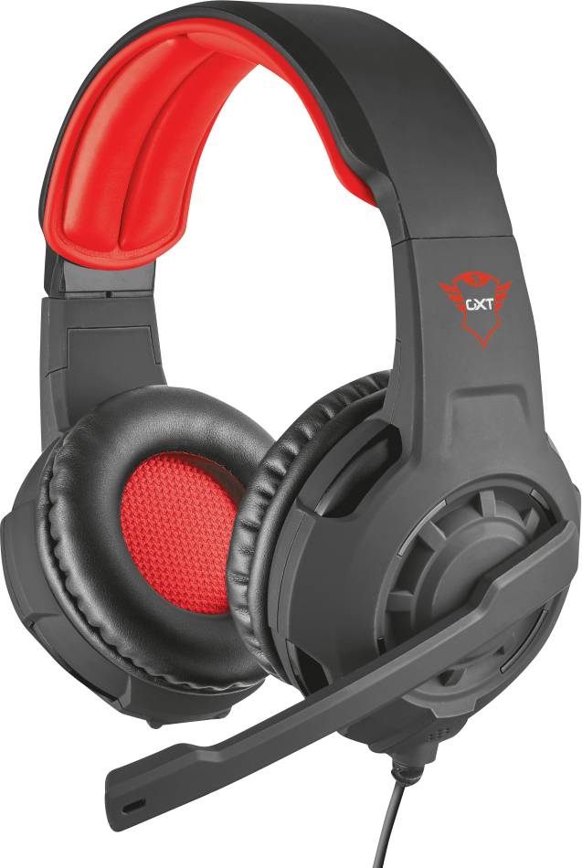 Trust GXT 310 Radius Gaming Over Ear Headset kabelgebunden Stereo Schwarz, Rot