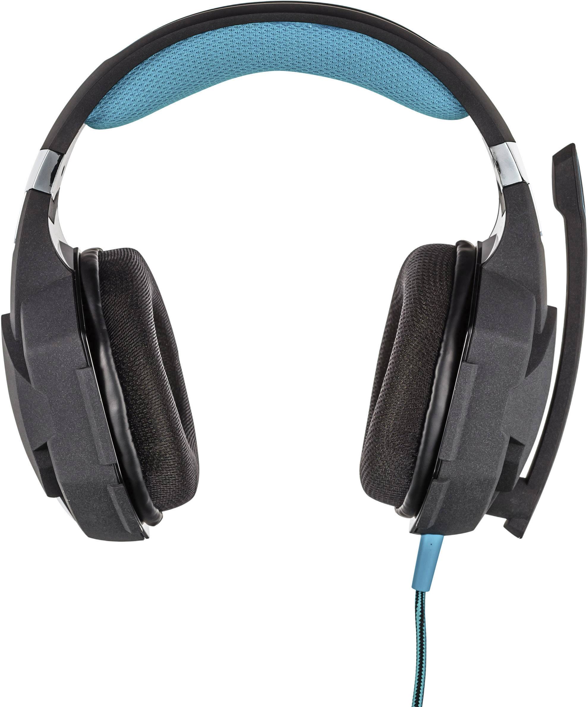 Trust GXT 363 7.1 Bass Vibration Gaming Headset USB schnurgebunden Over Ear Schwarz, Blau 7.1 Surround