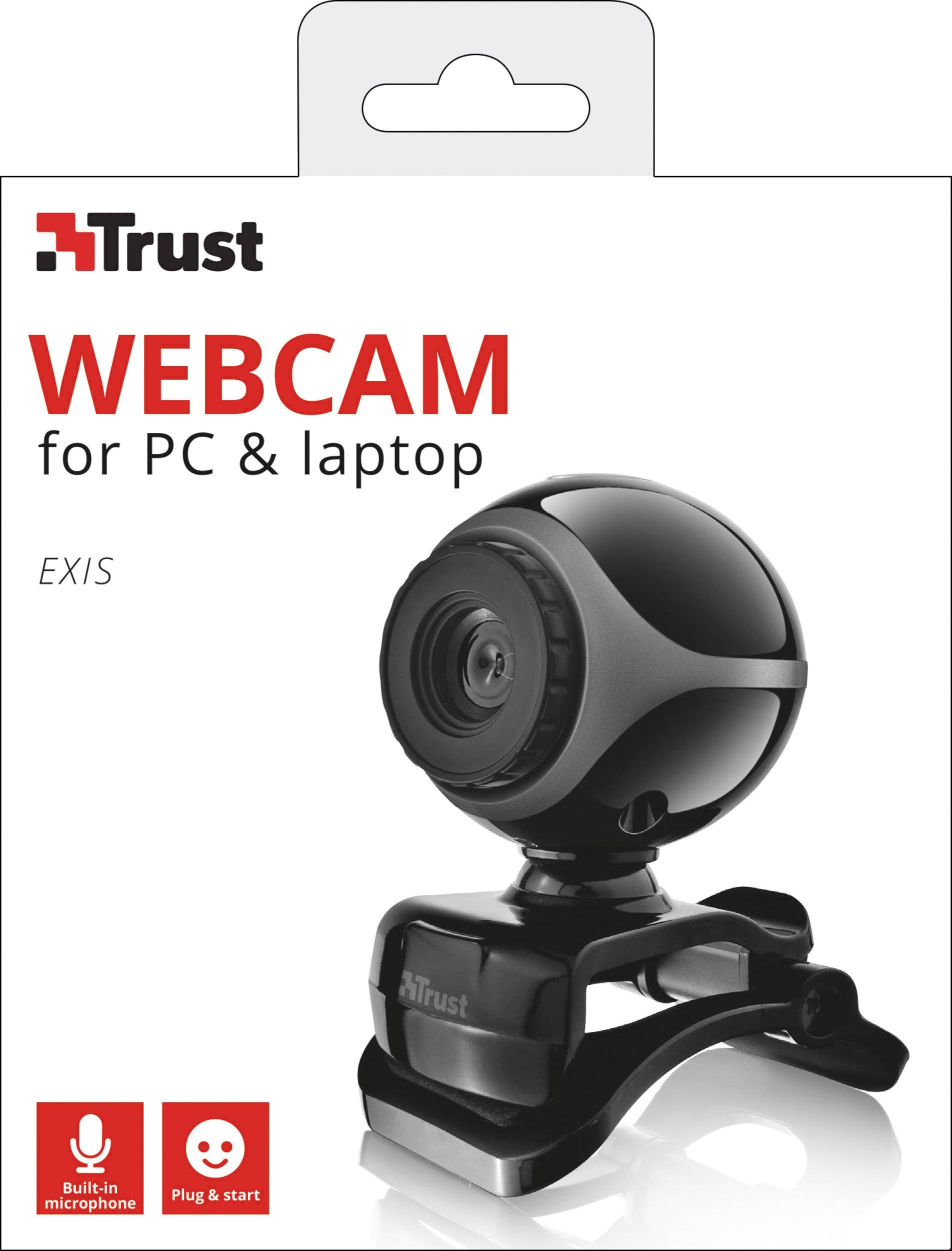 Trust Exis Webcam 640 x 480 Pixel Klemm-Halterung