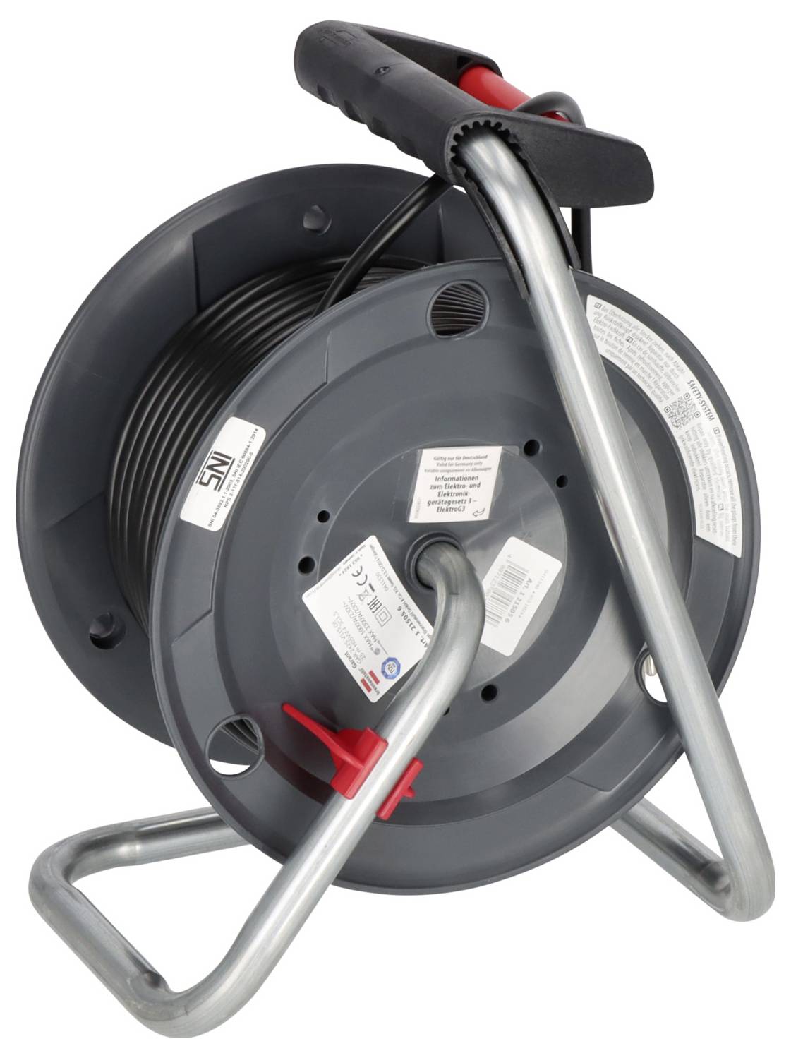 Brennenstuhl 1215056 Kabeltrommel 25.00m Schwarz Schutzkontakt-Stecker
