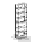 META Regalbau 178497 Aktenregal-Grundmodul (B x H x T) 806 x 2500 x 336mm Stahl pulverbeschichtet Lichtgrau Metallboden