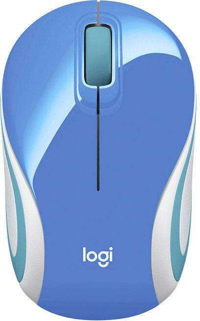 Logitech M187 Maus Funk Optisch Blau 3 Tasten 1000 dpi