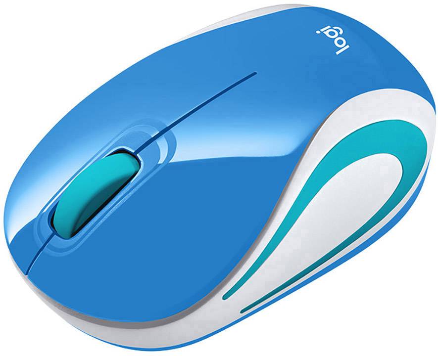 Logitech M187 Maus Funk Optisch Blau 3 Tasten 1000 dpi