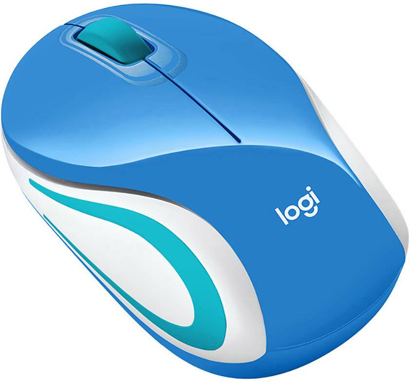Logitech M187 Maus Funk Optisch Blau 3 Tasten 1000 dpi