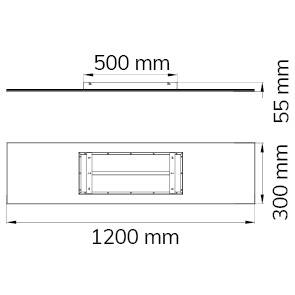WOFI Liv 1flg 9693.01.70.9000 LED-Panel 42 W Warmweiß Silber