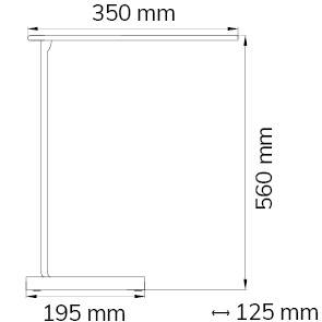 ACTION Tubac 846901060000 LED-Schreibtischleuchte LED LED fest eingebaut 7 W Weiß