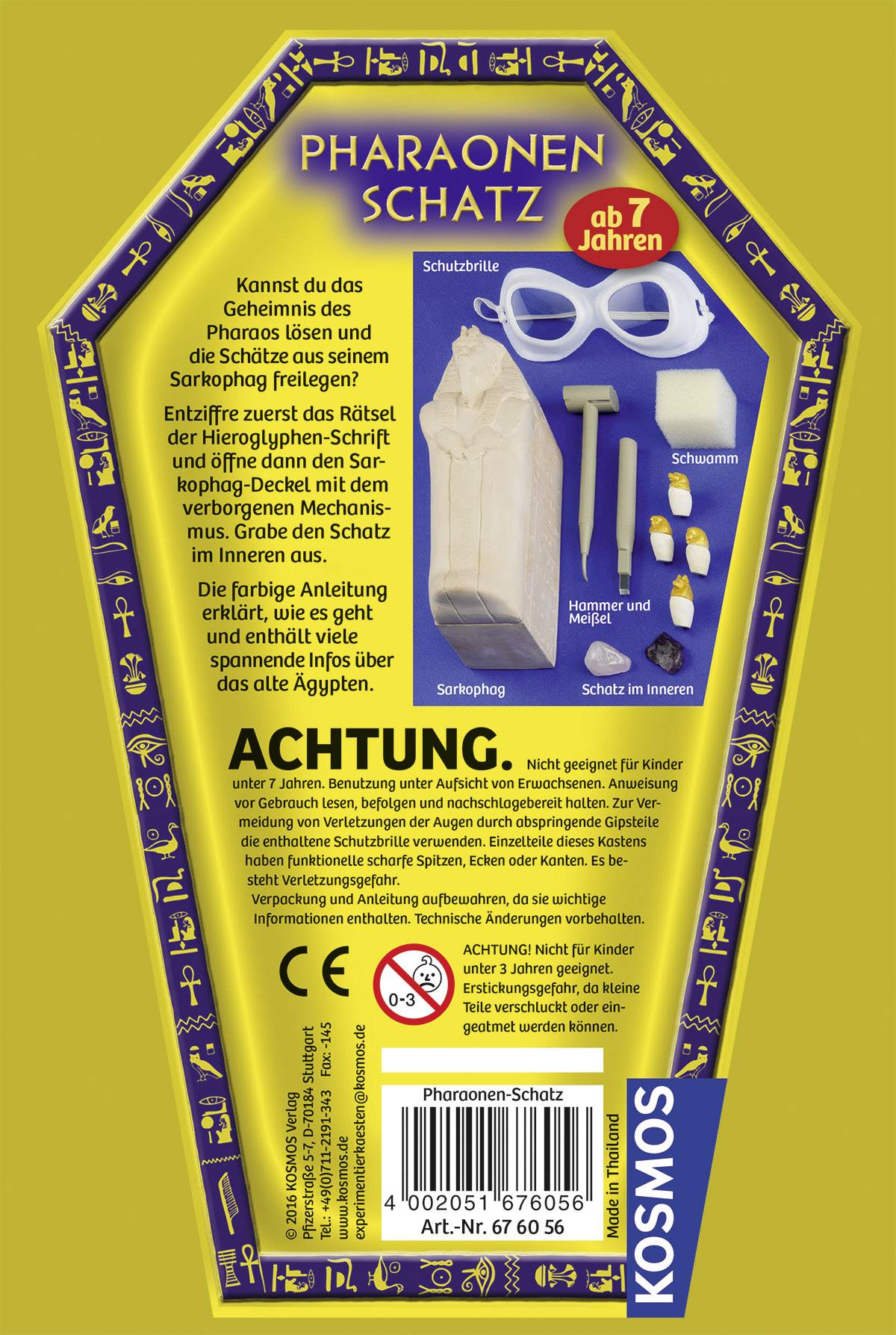 Kosmos 676056 Pharaonen-Schatz Experimentier-Set ab 7 Jahre