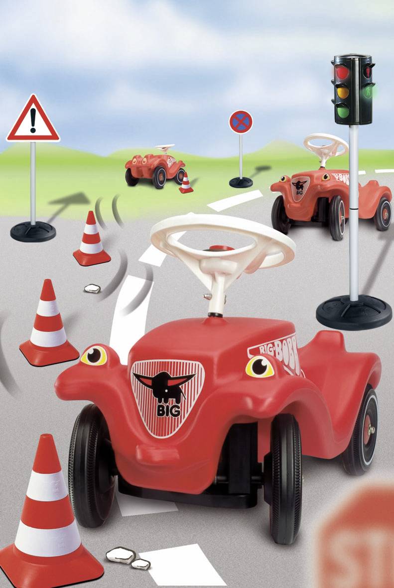 BIG Pylonen, 4er Set Verkehrshütchen