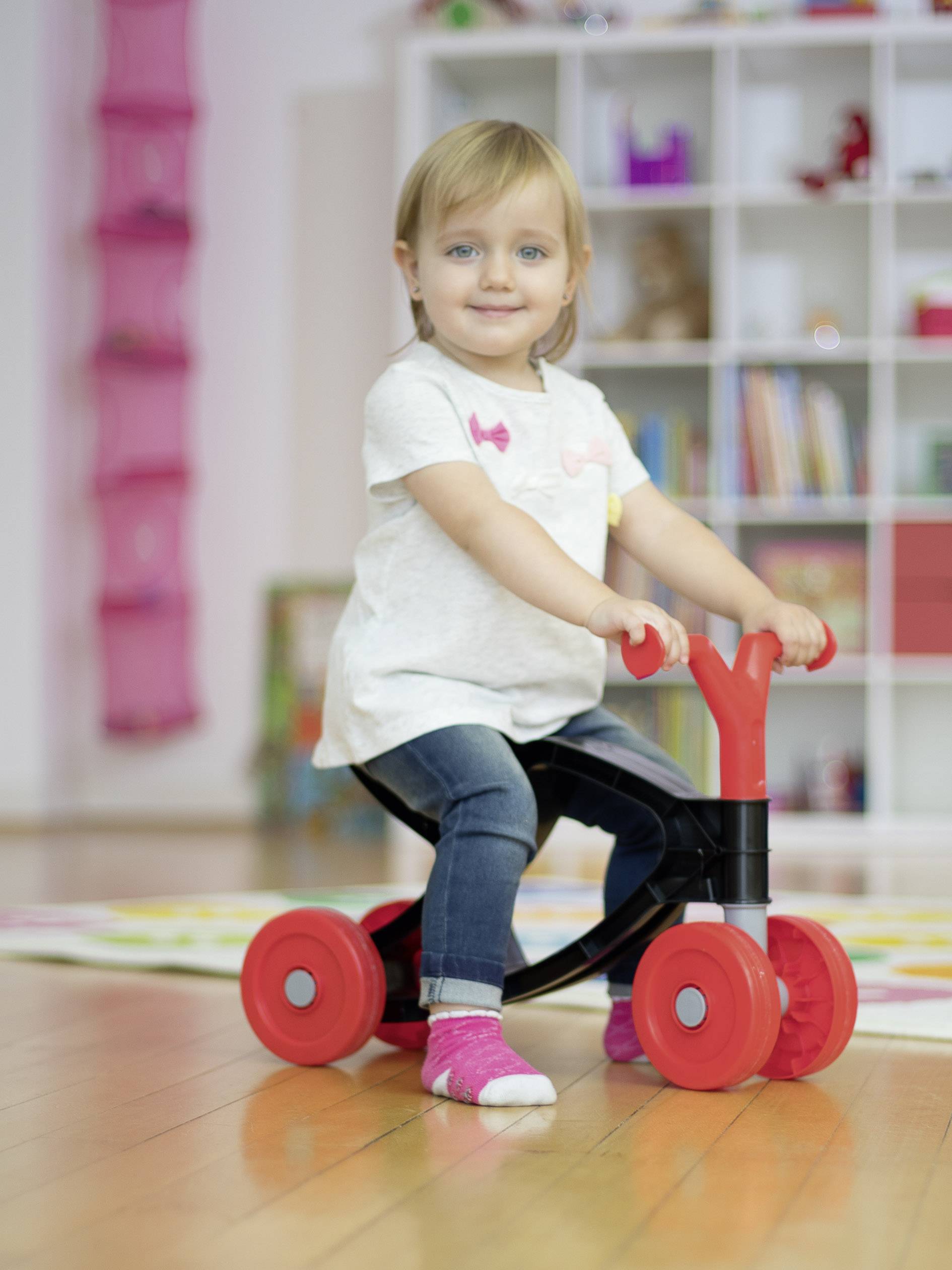 BIG-Flippi Laufrad Black