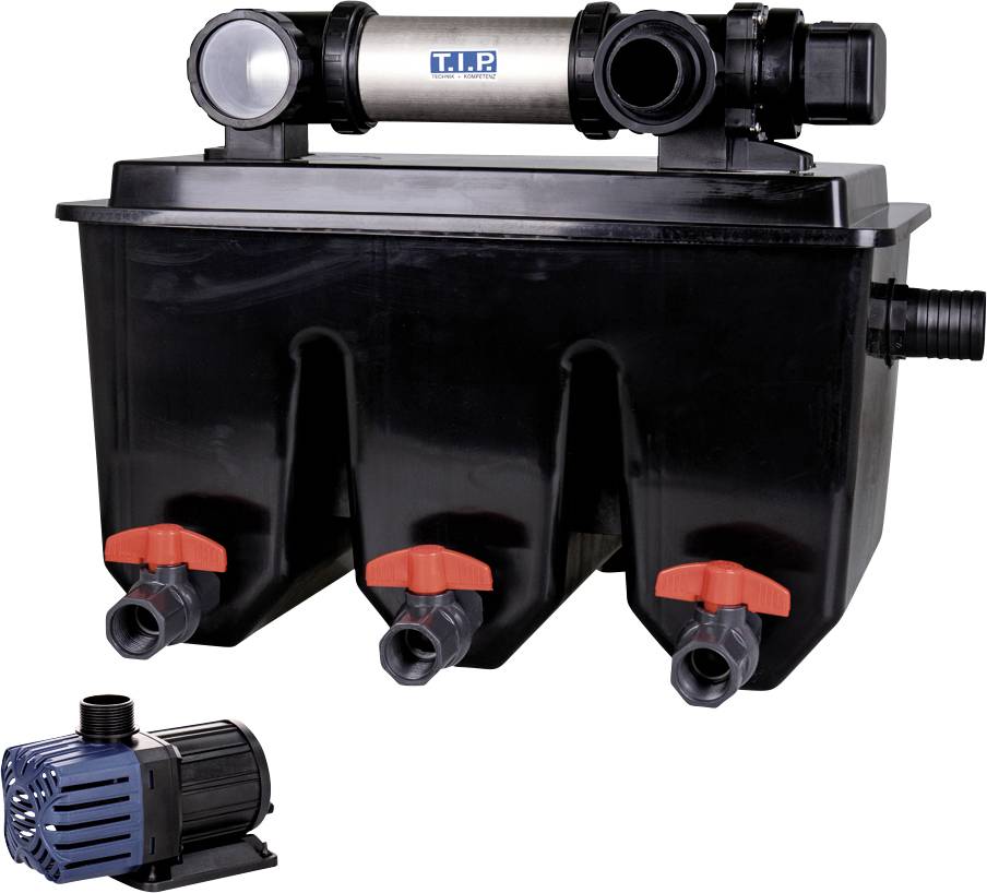 T.I.P. - Technische Industrie Produkte 30288 MTS 30000 UV 24 INOX Filter-Set mit UVC-Klärgerät, mit Filterfunktion
