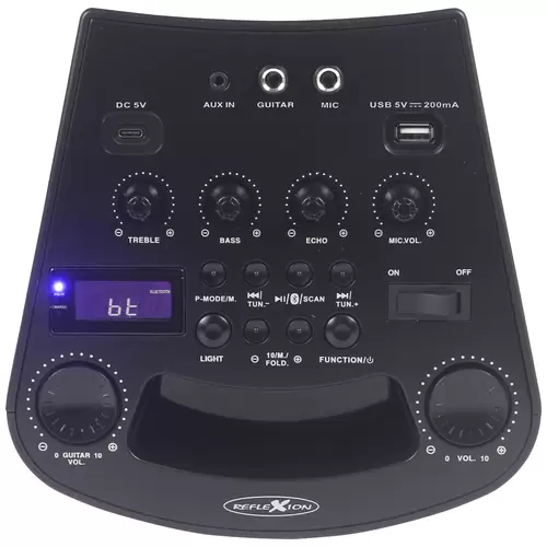 Reflexion PS07BT Karaoke-Anlage Inkl. Karaoke-Funktion, Inkl. Mikrofon, Stimmungslicht, wiederaufladbar Reflexion PS07BT Karaoke-Anlage Inkl. Karaoke-Funktion, Inkl. Mikrofon, Stimmungslicht, wiederaufladbar