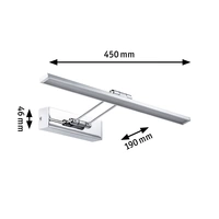 Paulmann Beam Fifty 99889 LED-Bilderleuchte 7W Warmweiß Chrom Paulmann Beam Fifty 99889 LED-Bilderleuchte 7W Warmweiß Chrom