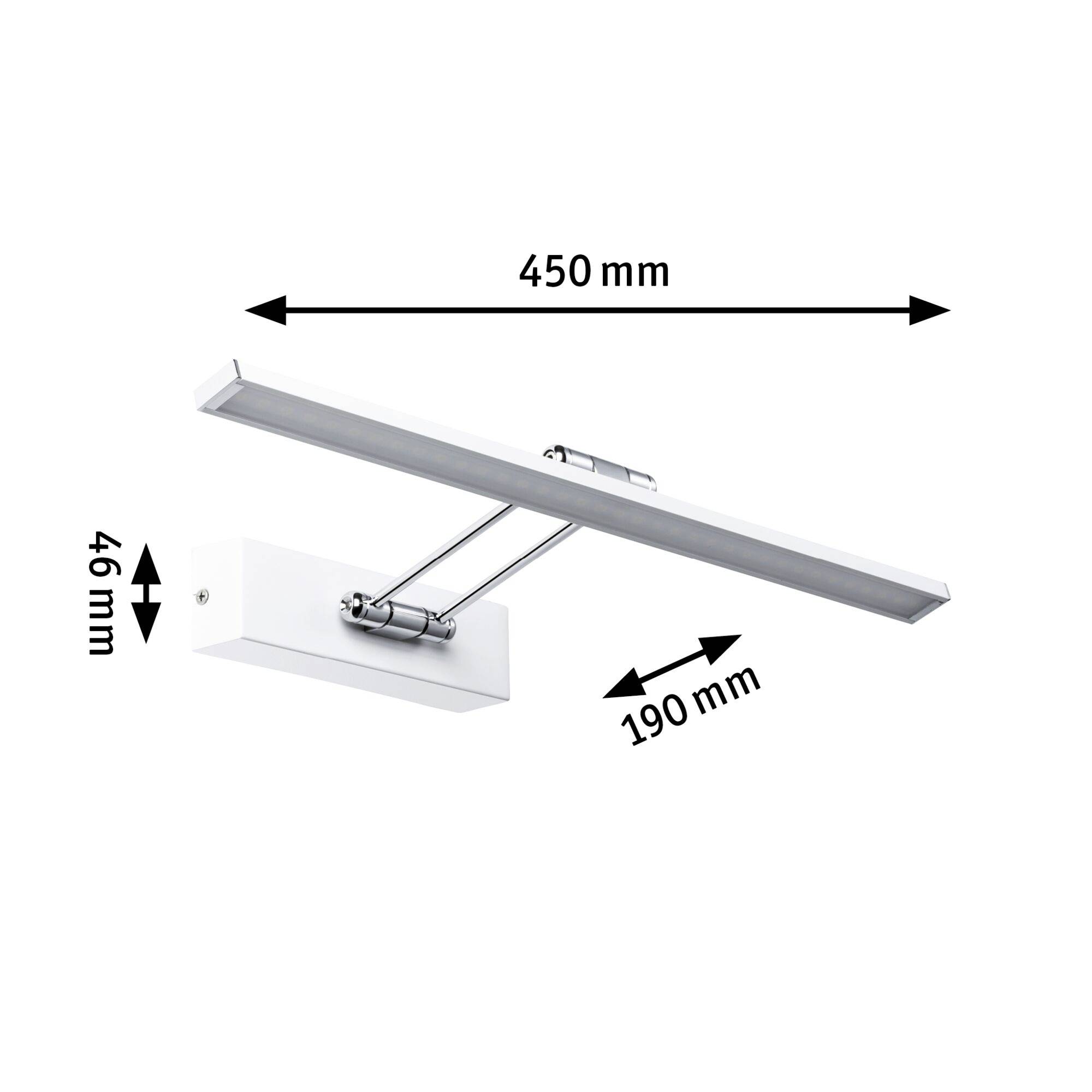 Paulmann Beam Fifty 99892 LED-Bilderleuchte 7W Warmweiß Weiß