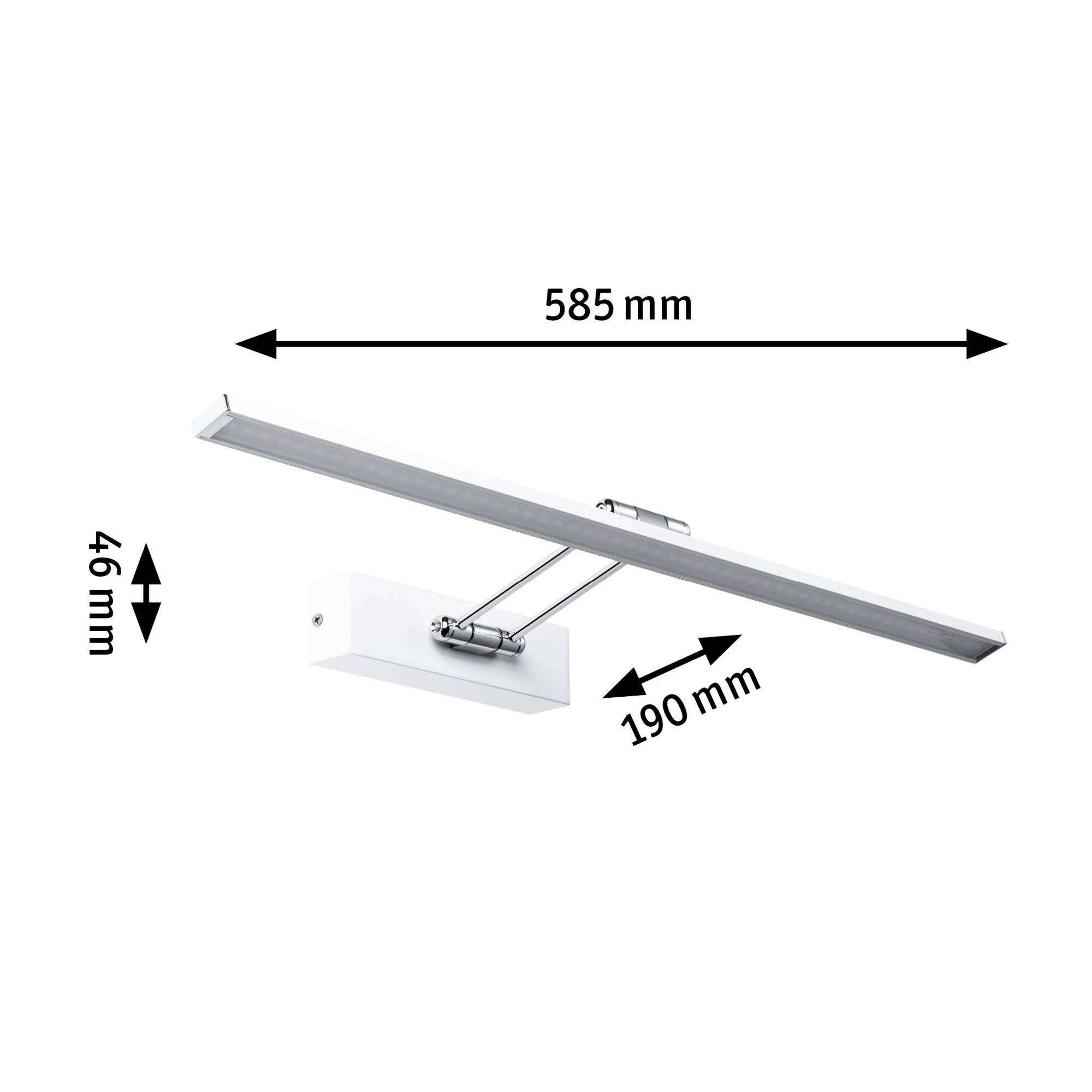 Paulmann Beam Sixty 99893 LED-Bilderleuchte 11W Warmweiß Weiß