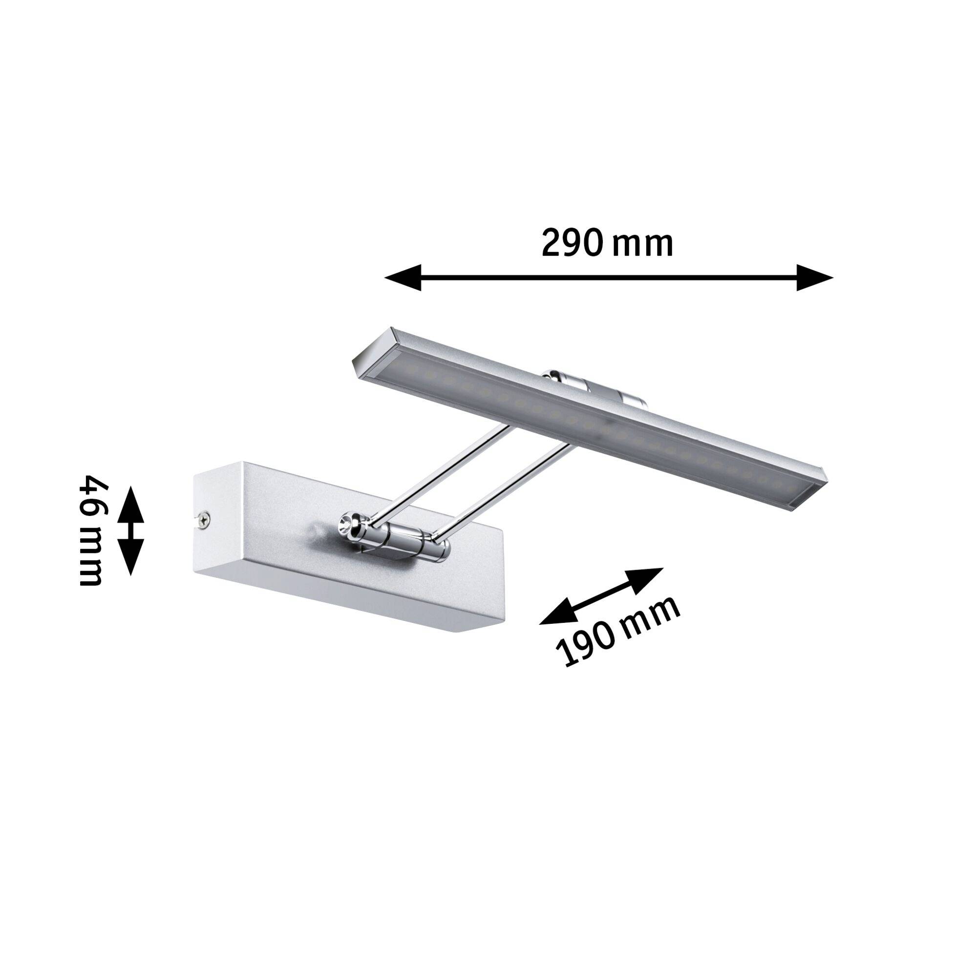 Paulmann Thirty 99894 LED-Bilderleuchte 5W Warmweiß Nickel (gebürstet)