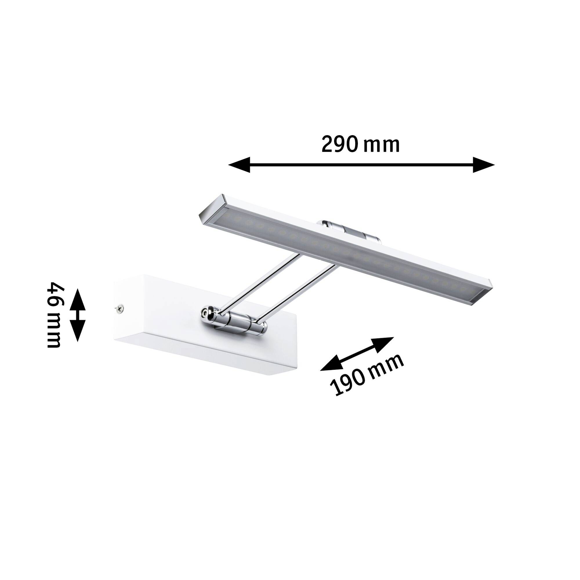 Paulmann Thirty 99891 LED-Bilderleuchte 5W Warmweiß Weiß