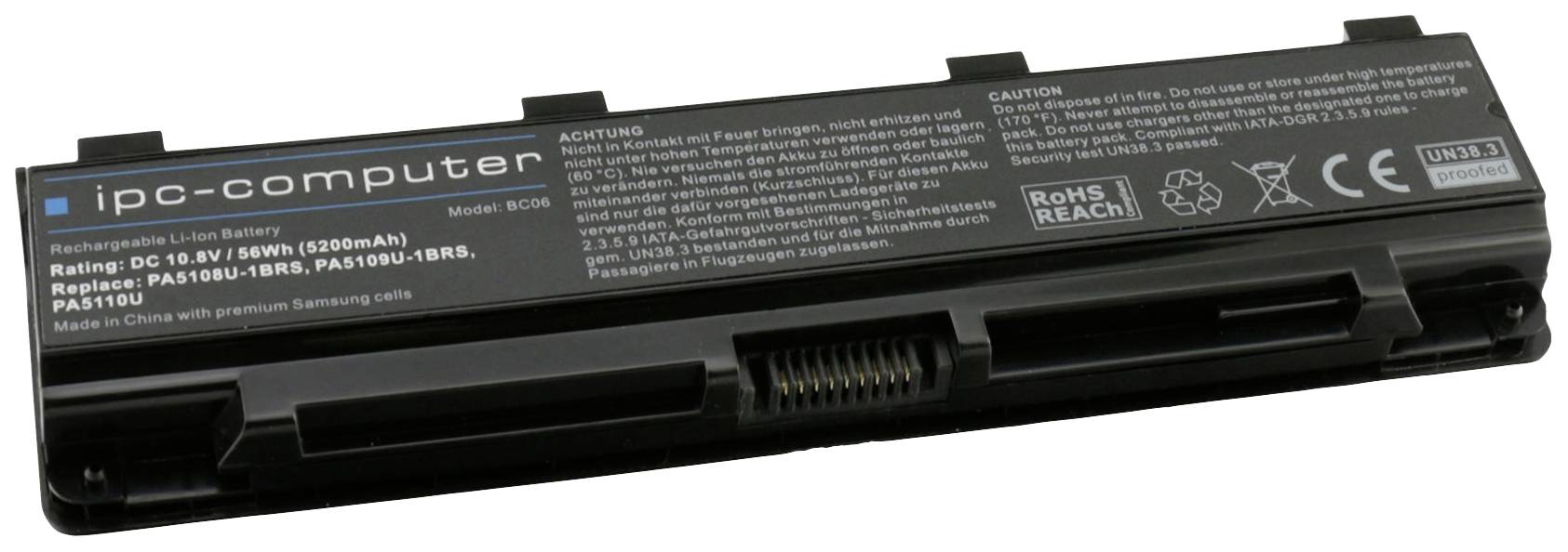 Ipc-computer Notebook-Akku A0C50I 10.8V 5200 mAh Toshiba