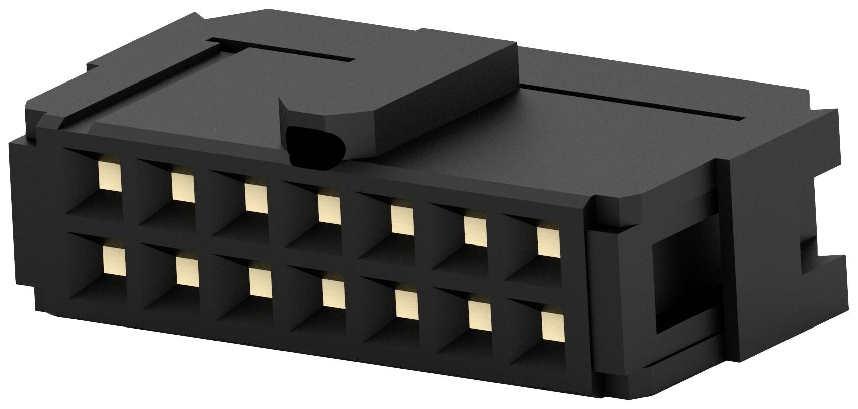 TE Connectivity 1658621-2 Buchsenleiste Rastermaß: 2.54 mm Polzahl Gesamt: 14 Anzahl Reihen: 2