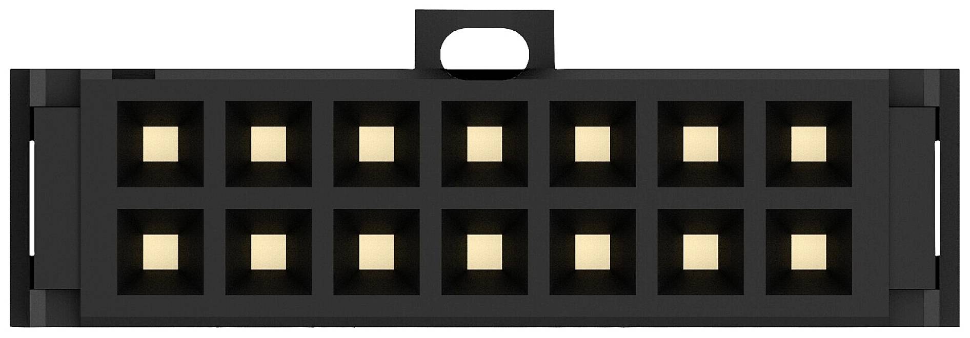 TE Connectivity 1658621-2 Buchsenleiste Rastermaß: 2.54mm Polzahl Gesamt: 14 Anzahl Reihen: 2