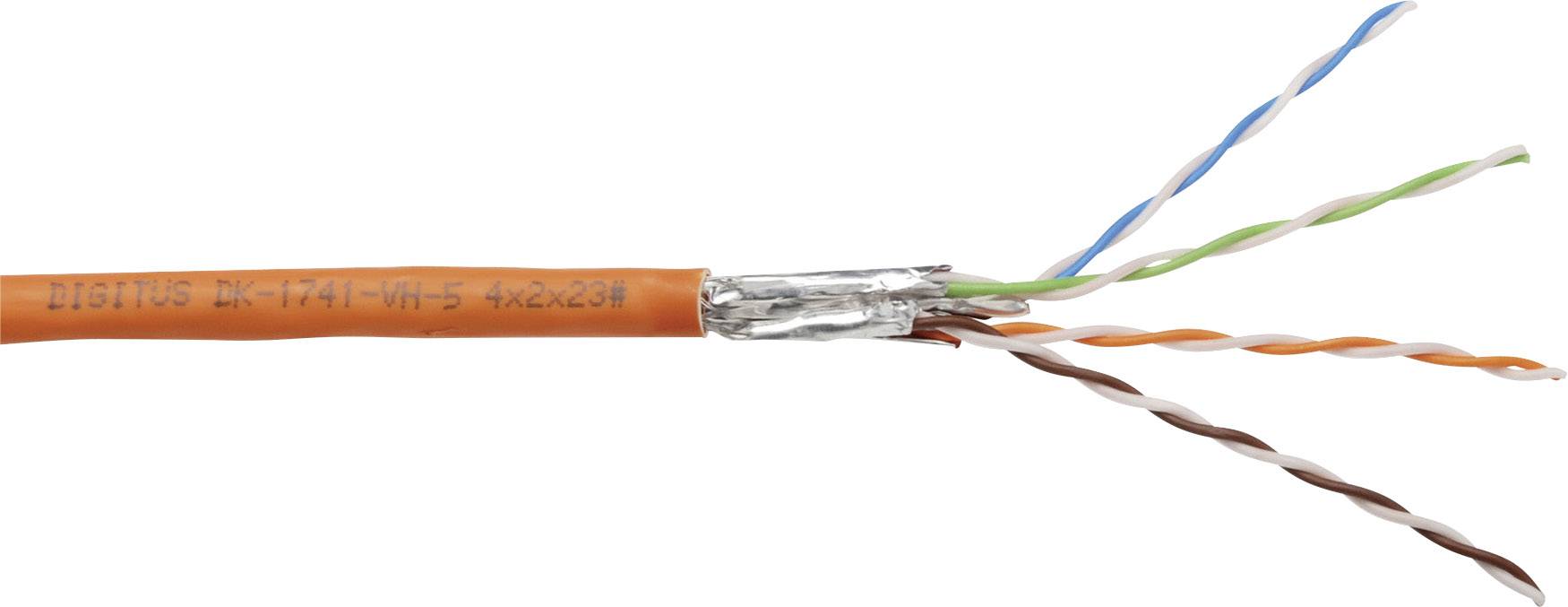 Digitus DK-1741-VH Netzwerkkabel CAT 7 S/FTP 4 x 2 x 0.57mm Orange Meterware