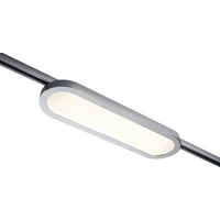 Paulmann Panel Loop Hochvolt-Schienensystem-Leuchte URail LED fest eingebaut 7W LED Chrom (matt), Chrom Paulmann Panel Loop Hochvolt-Schienensystem-Leuchte URail LED fest eingebaut 7W LED Chrom (matt), Chrom