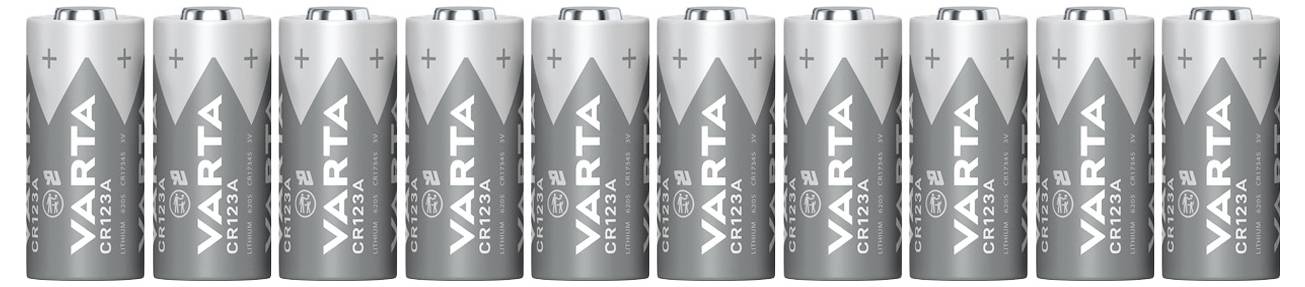 Varta CR-123A Fotobatterie CR-123A Lithium 1430 mAh 3V 10St.