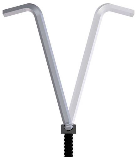 Gedore 1523988 Innen-Sechskant Winkelschraubendreher-Set 2 mm, 2.5 mm, 3 mm, 4 mm, 5 mm, 6 mm, 8 mm, 10mm 8teilig