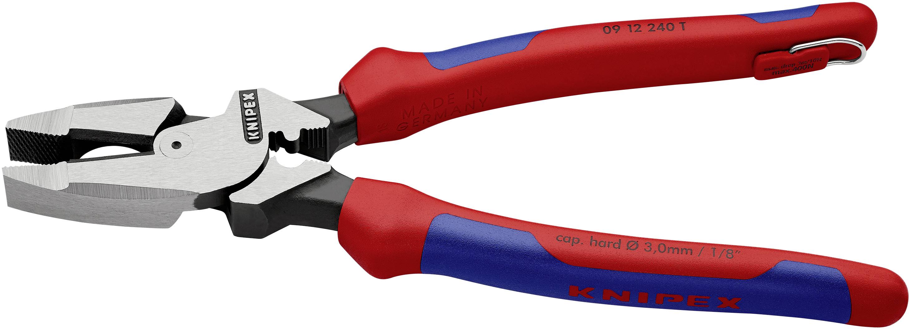 Knipex 09 12 240 T Werkstatt Kombizange 240 mm DIN ISO 5746