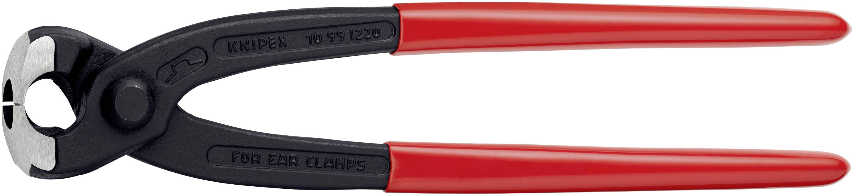 Runde Bolzenschneider mit roten Griffen, geeignet zum Schneiden von Draht und Bolzen. Ideal für Bauarbeiten.