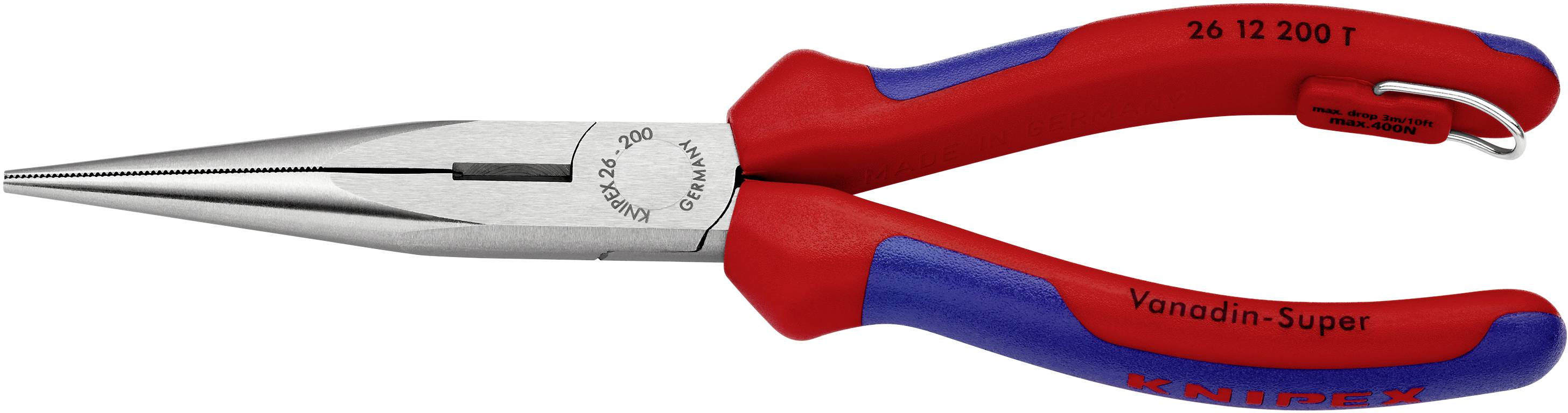 Knipex 26 12 200 T Werkstatt Flachrundzange Gerade 200 mm
