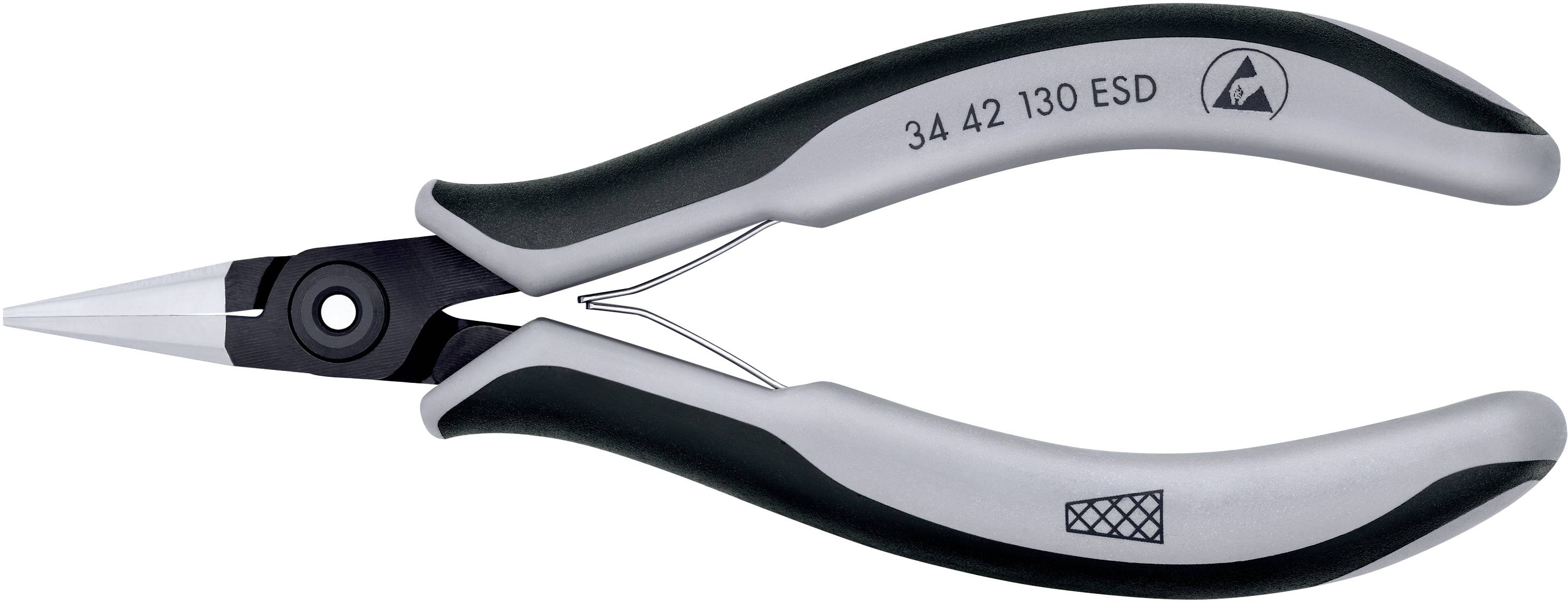Knipex 34 42 130 ESD ESD Flachzange Chrom-Vanadium Kugellagerstahl 130mm