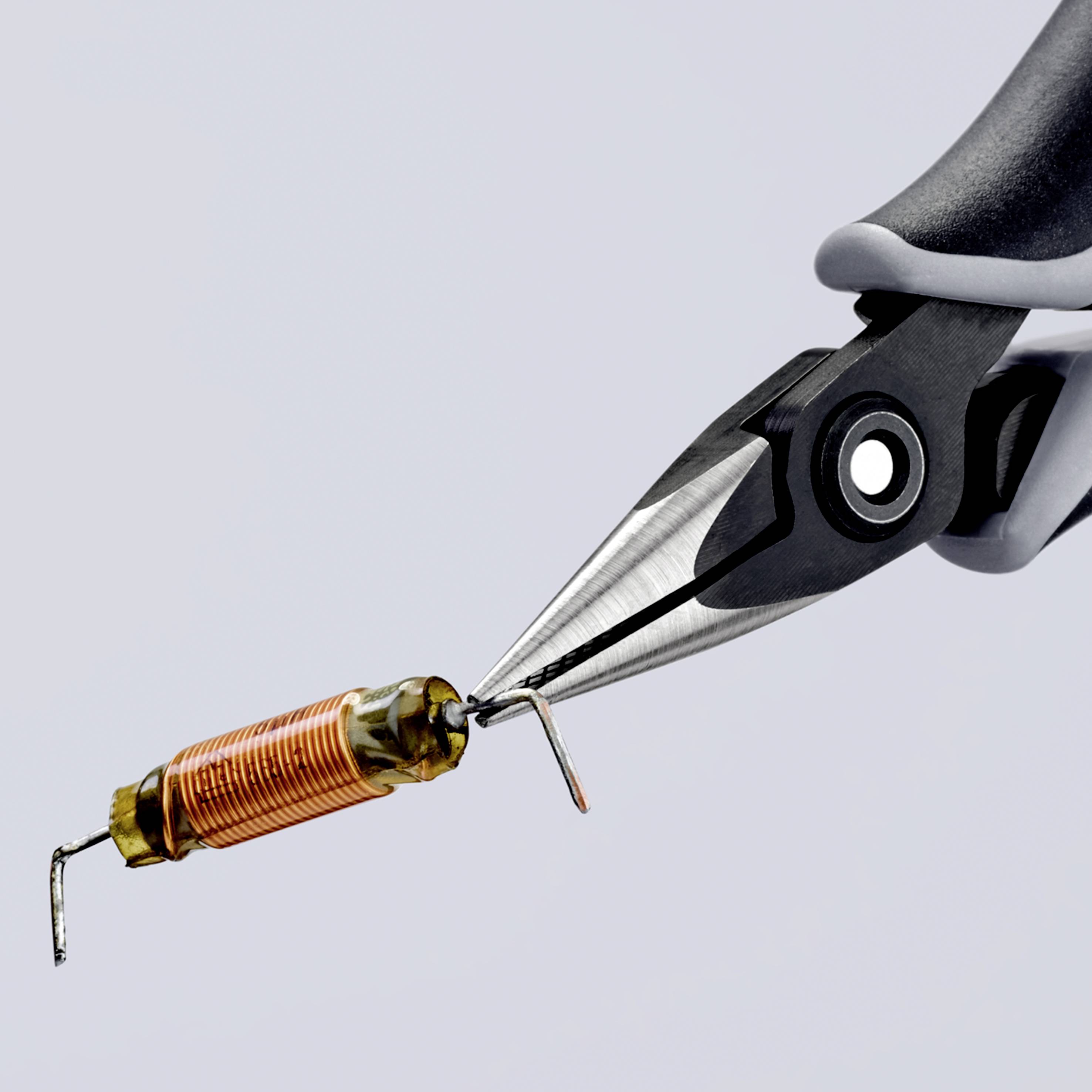 Knipex 34 52 130 ESD ESD Flachrundzange Chrom-Vanadium Kugellagerstahl 130 mm