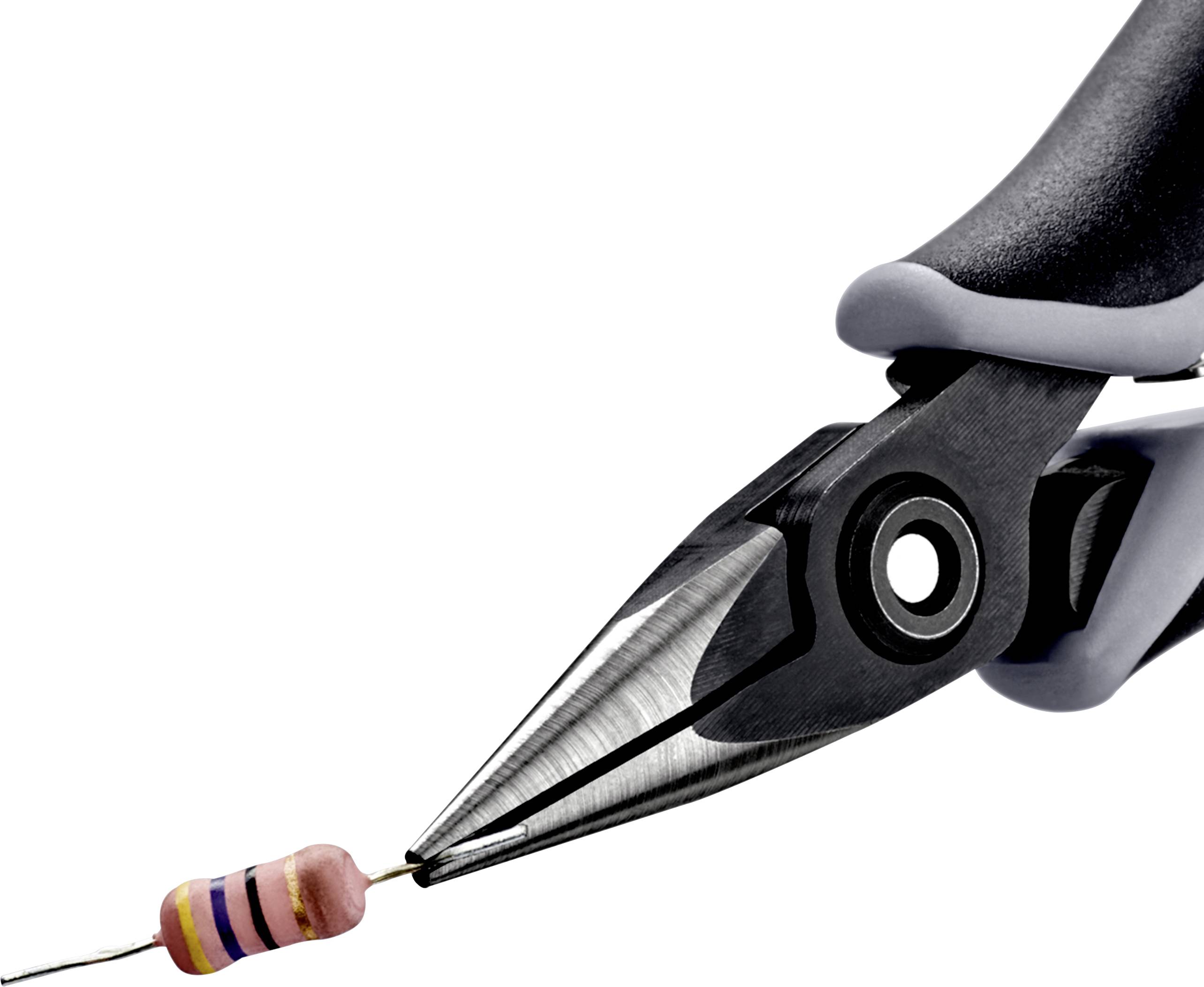 Knipex 34 52 130 ESD ESD Flachrundzange Chrom-Vanadium Kugellagerstahl 130 mm