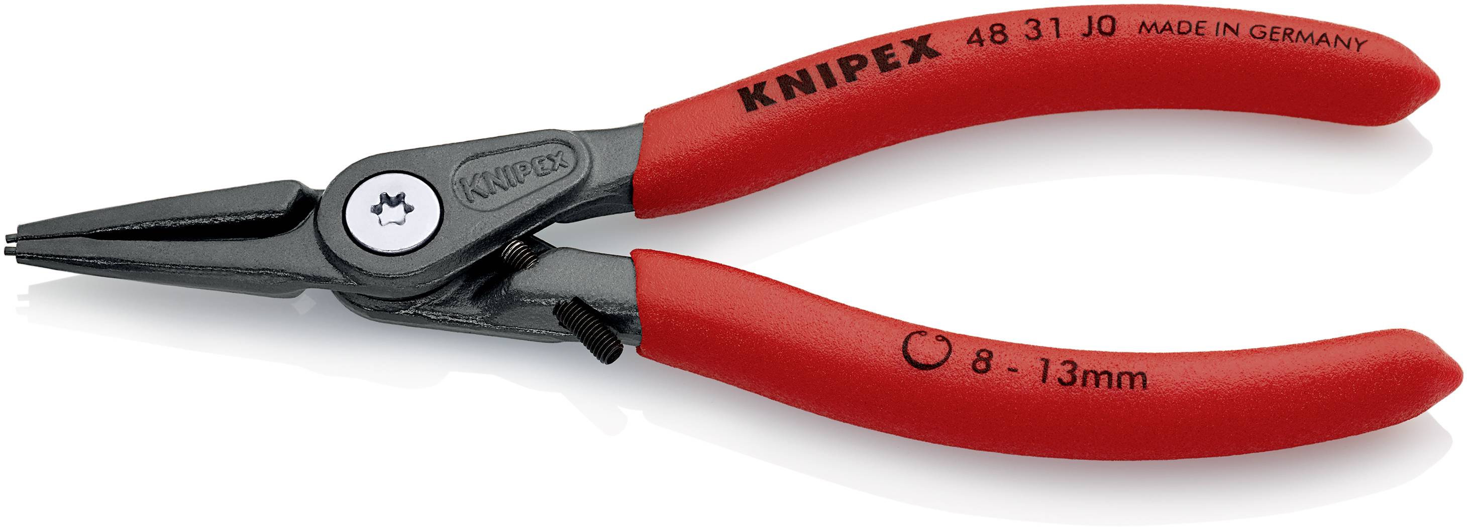 Knipex 48 31 J0 Seegeringzange Passend für (Seegeringzangen) Innenringe 8-13mm Spitzenform (Details) gerade