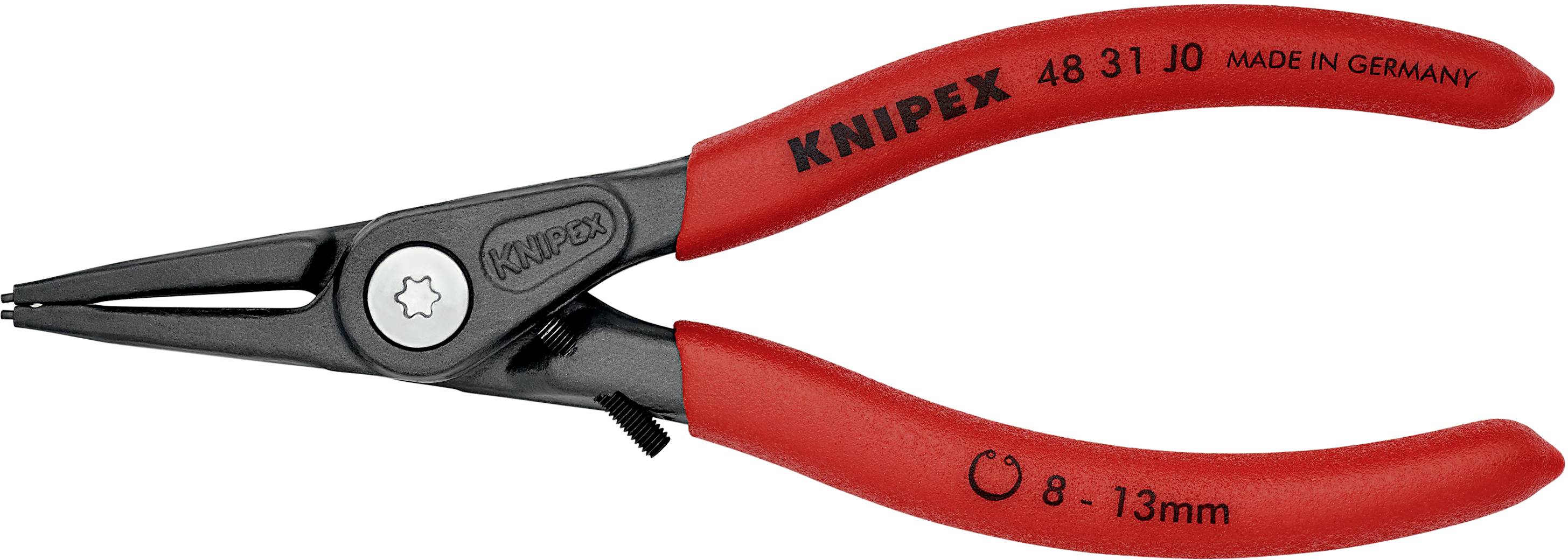Knipex 48 31 J0 Seegeringzange Passend für (Seegeringzangen) Innenringe 8-13mm Spitzenform (Details) gerade