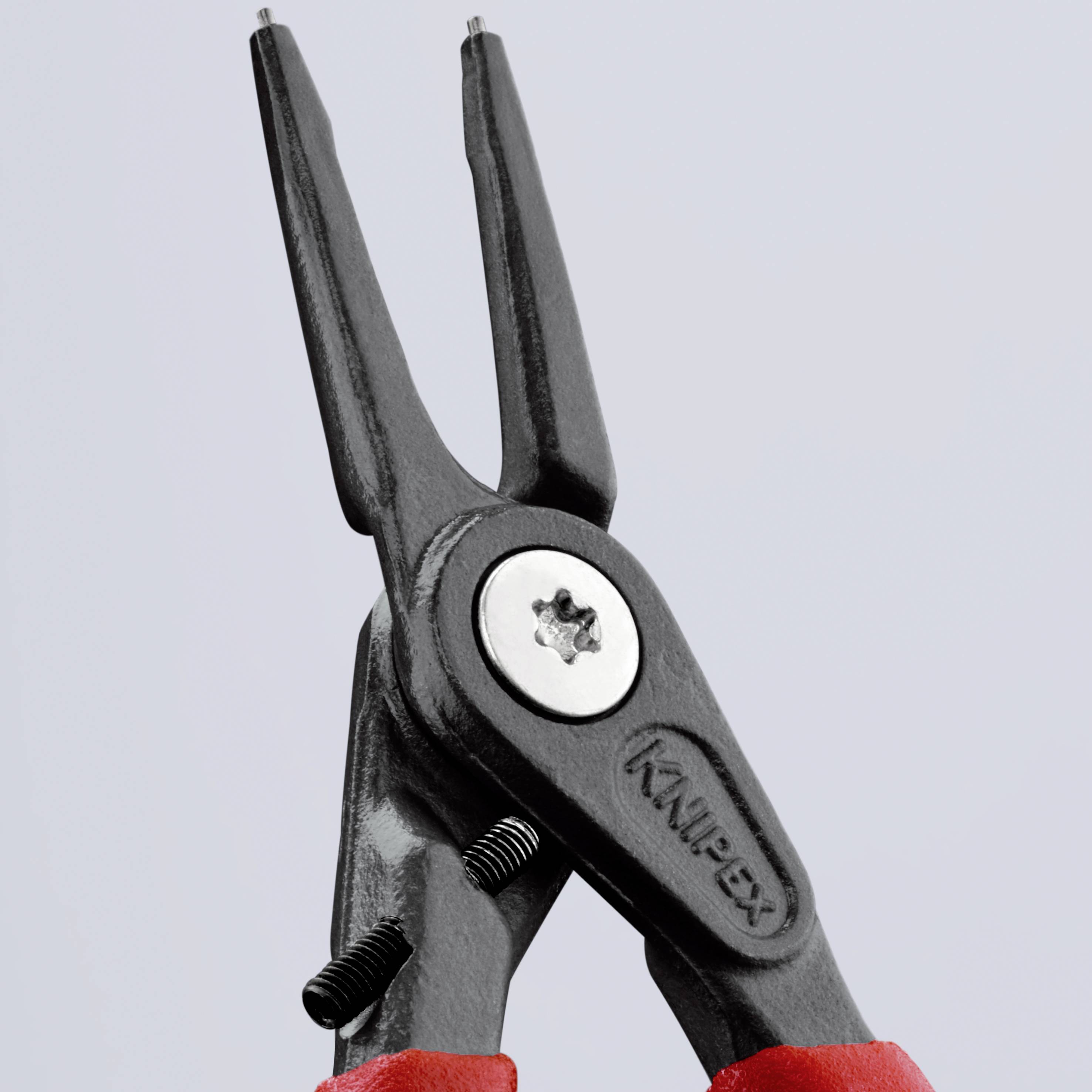 Knipex 48 31 J0 Seegeringzange Passend für (Seegeringzangen) Innenringe 8-13 mm Spitzenform (Details) gerade