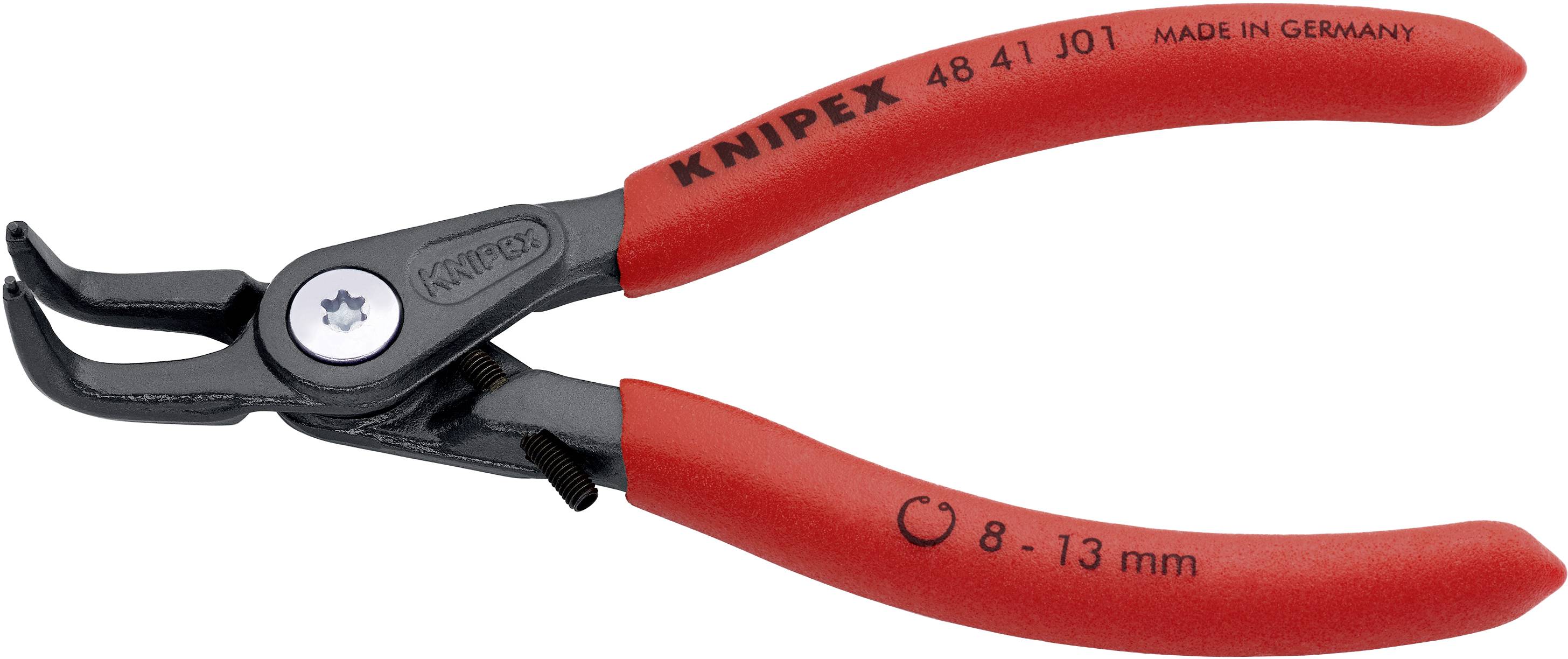 Knipex 48 41 J01 Seegeringzange Passend für (Seegeringzangen) Innenringe 8-13 mm Spitzenform (Details) abgewinkelt 90°