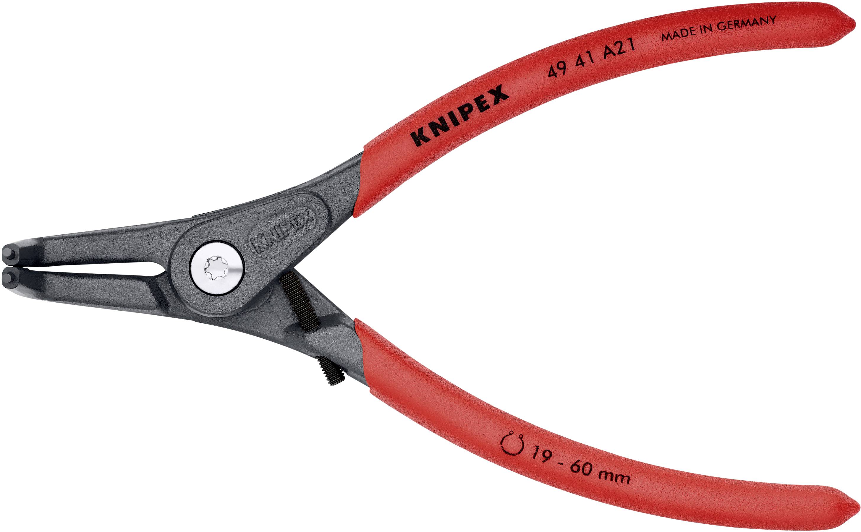 Knipex 49 41 A21 Seegeringzange Passend für (Seegeringzangen) Außenringe 19-60 mm