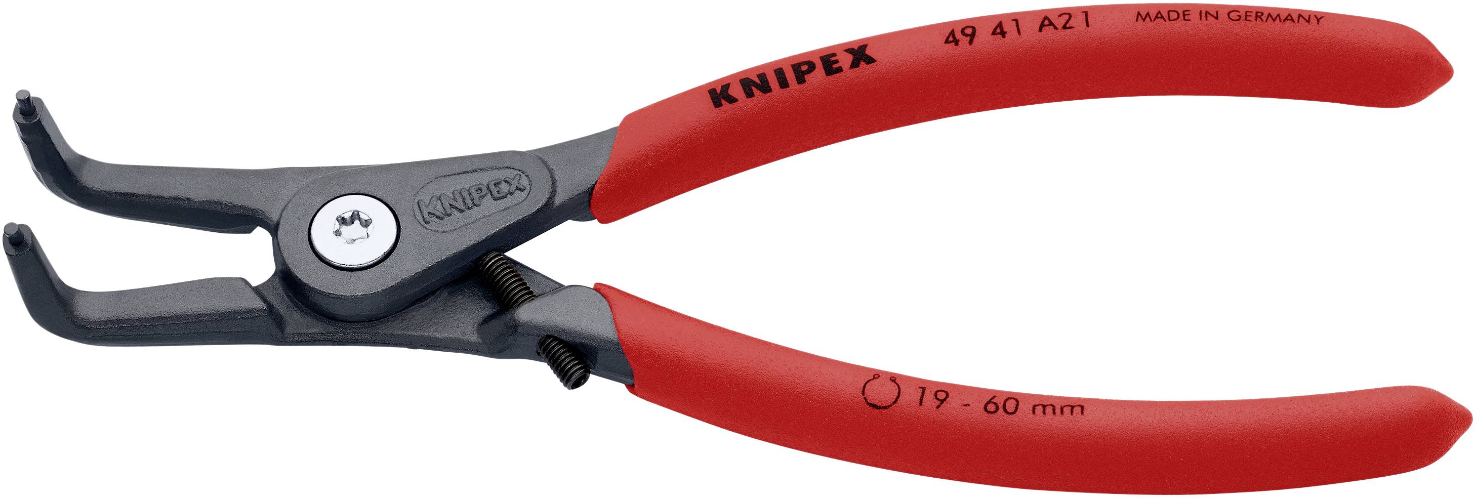 Knipex 49 41 A21 Seegeringzange Passend für (Seegeringzangen) Außenringe 19-60mm