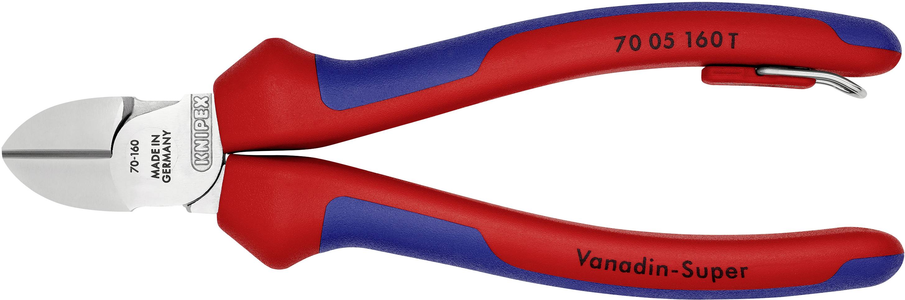 Knipex 70 05 160 T Werkstatt Seitenschneider mit Sicherungsöse 160 mm