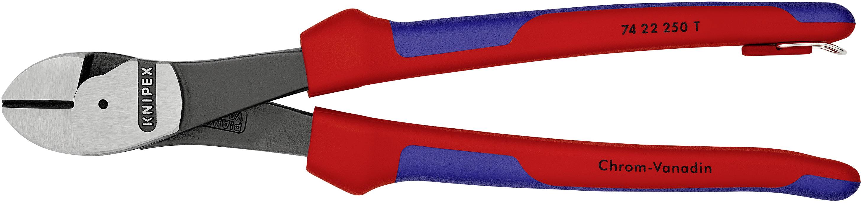 Knipex 74 22 250 T Werkstatt Kraft-Seitenschneider mit Sicherungsöse 250mm