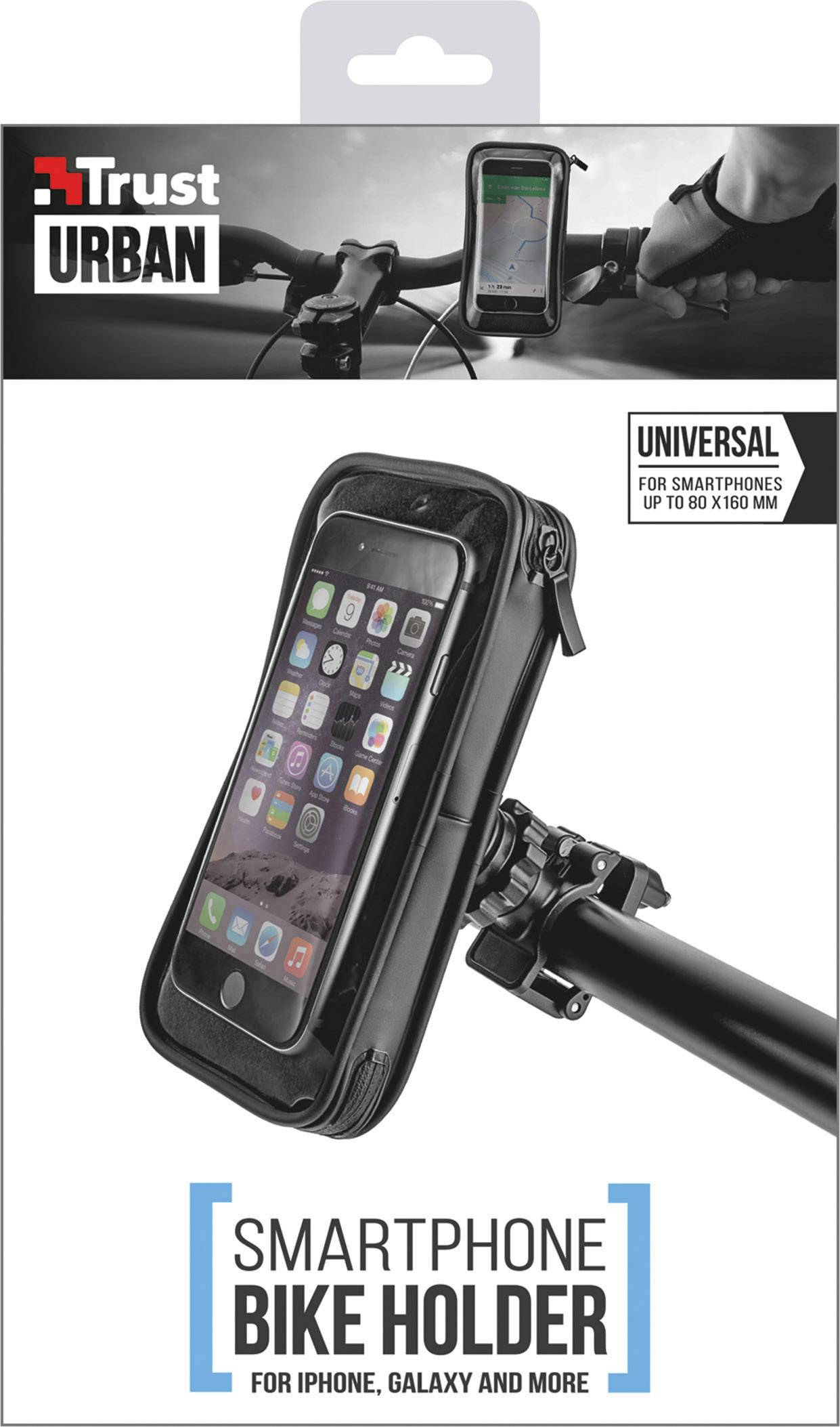 Trust Weatherproof Bike Holder Handy Haltetasche Fahrrad Passend für Handy-Modell: Universeel Breite (max.): 80 mm