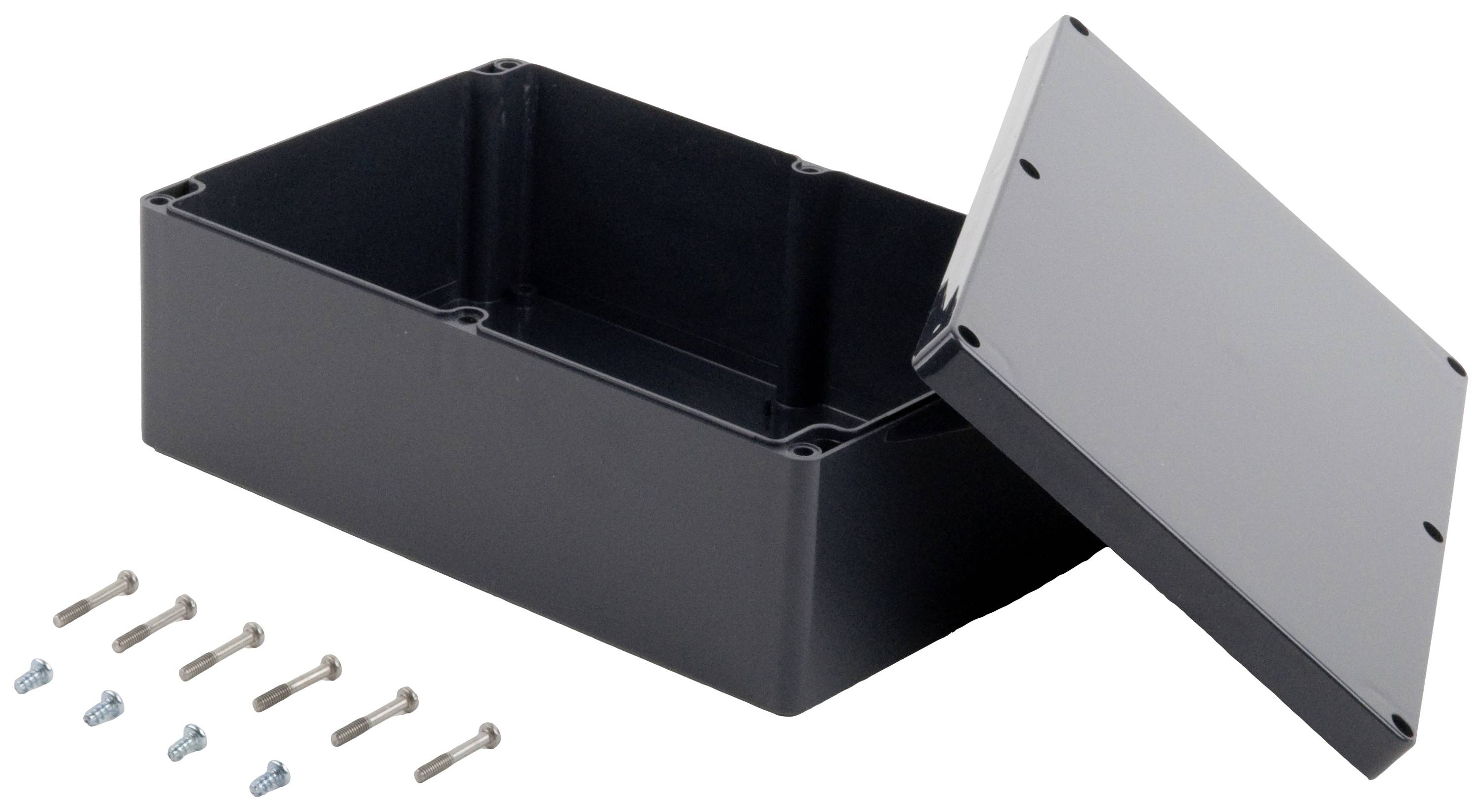 TRU Components KST 2401 03240200.H Industrie-Gehäuse 240 x 160 x 90 ABS Schiefer-Grau 1St.