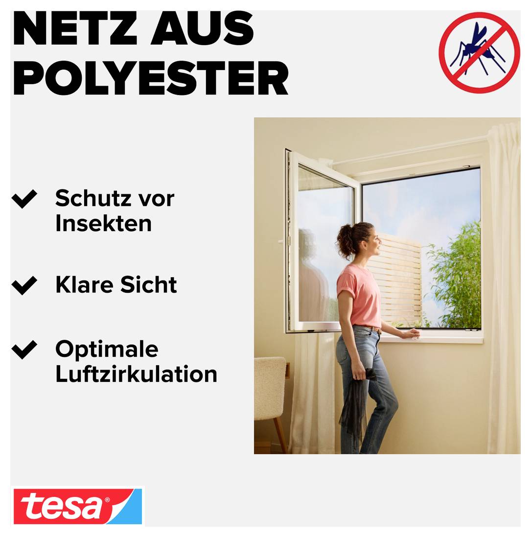 TESA COMFORT 55914-00021-00 Fliegengitter (B x H) 1800mm x 1700mm Anthrazit 1St.