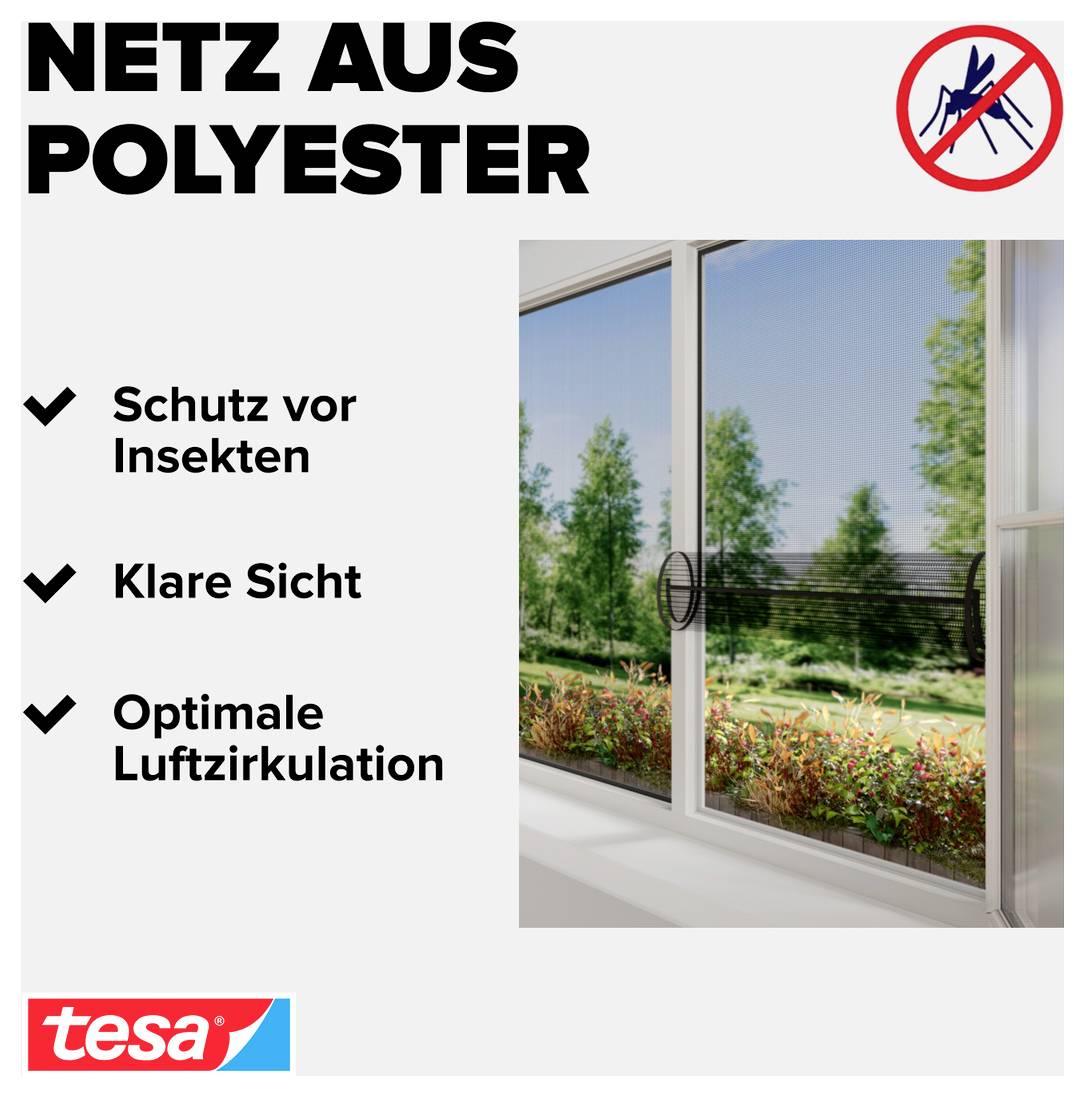 TESA COMFORT 55033-00021-00 Fliegengitter (B x H) 1500mm x 1300mm Anthrazit 1St.