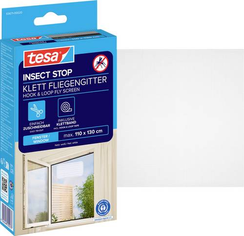 TESA STANDARD 55671-00020-03 Fliegengitter (B x H) 1300 mm x 1100 mm Weiß 1 St.
