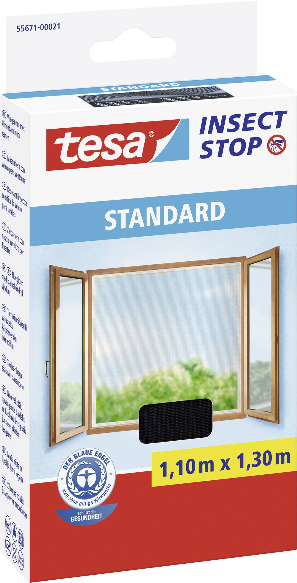 TESA STANDARD 55671-00021-03 Fliegengitter (B x H) 1300 mm x 1100 mm Anthrazit 1 St.