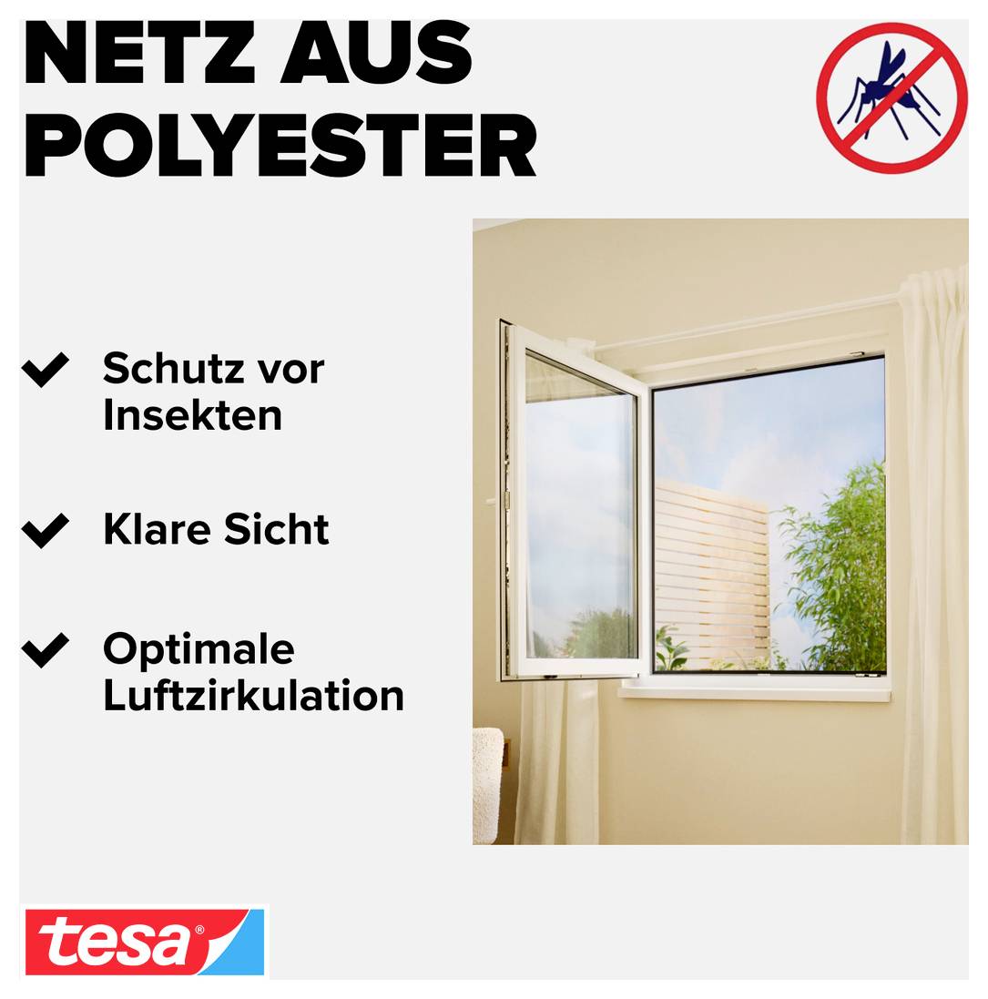 tesa STANDARD 55672-00021-03 Fliegengitter (B x H) 1500 mm x 1300 mm Anthrazit 1 St.